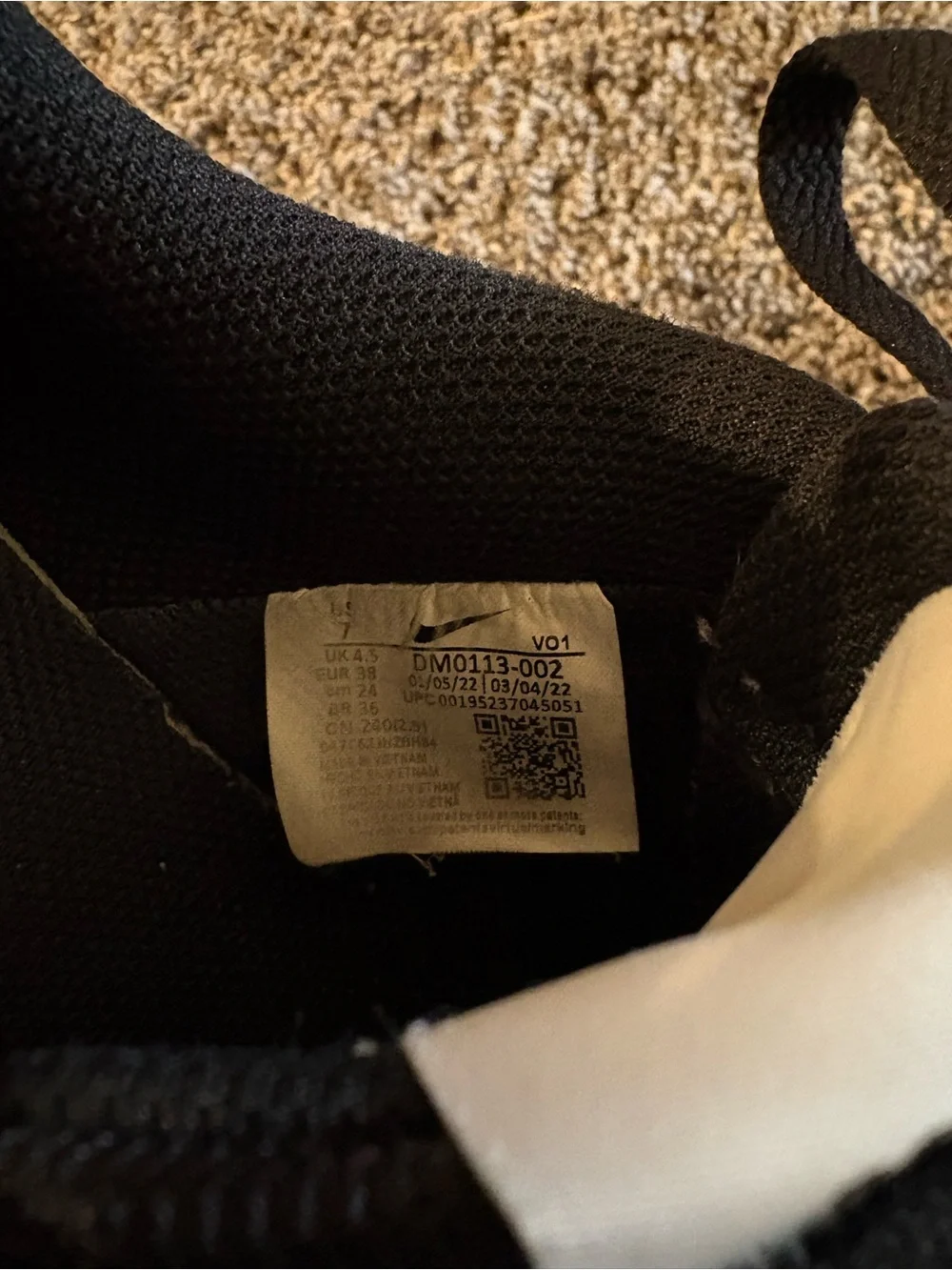 Nike Black and White Court Vision Alta Platform Sneakers (7)